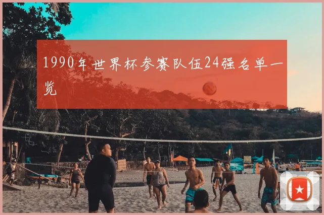 1990年世界杯参赛队伍24强名单一览